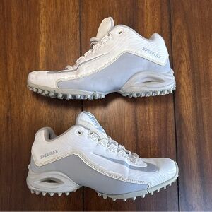 Nike Women’s Speedlax 5 Lacrosse Turf Cleats Size 6 White‎ Grey High Top